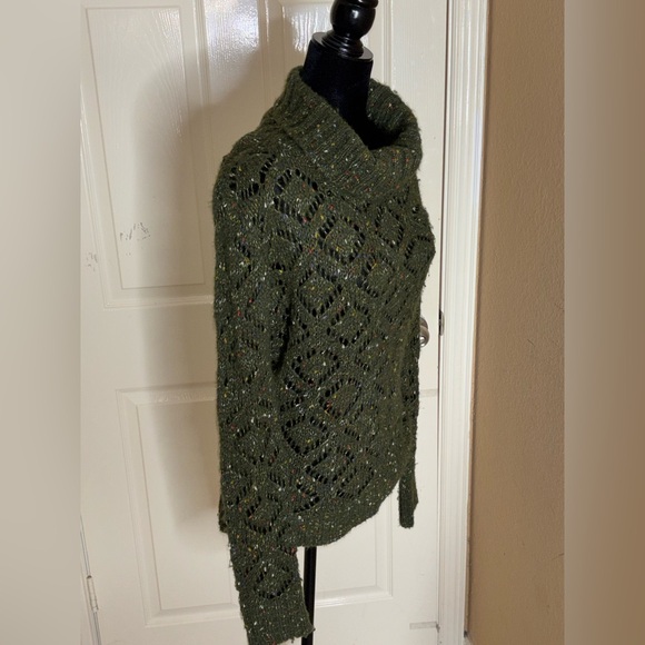 Dolce & Gabbana Women's Green Cable Knit Turtleneck Sweater Vintage Sz L Italy. - Picture 2 of 11